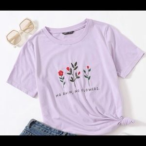 Lavender t-shirt, very comfortable
